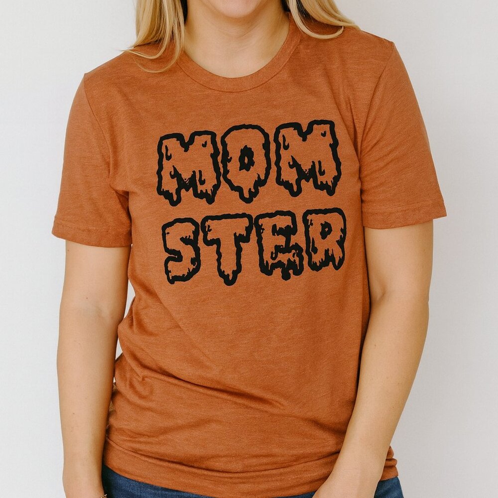 NWT Crew Neck Momster Graphic Tee